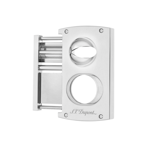 DOPPELKLINGE CHROM ZIGARRENCUTTER 003418 ST DUPONT SILBER