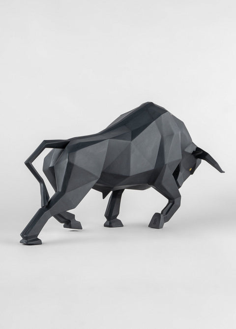 LLADRO' TORO MATE BLACK 01009593