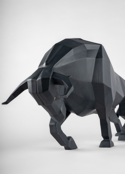 LLADRO' TORO MATE BLACK 01009593