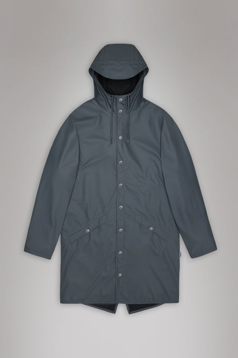 IMPERMEABILE LONG JACKET S W3 12020 RAINS LAGOON BLUE