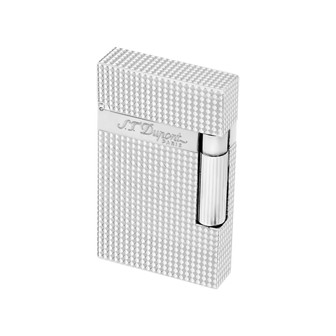 ST DUPONT LINE 2 DIAMOND HEAD FEUERZEUG PL. SILBER ART 016184