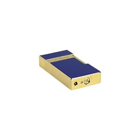 ST DUPONT BIG D LAQ FEUERZEUG BLAU/DORE 025005