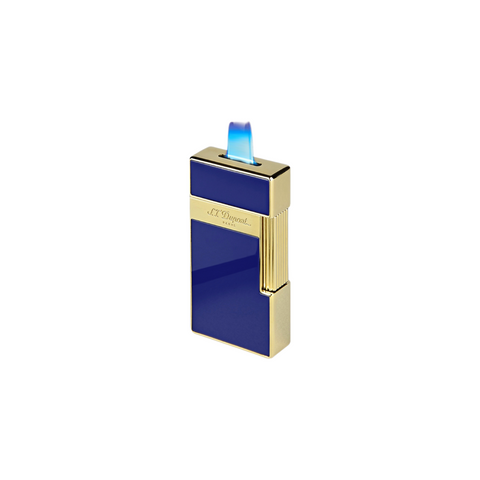 ST DUPONT BIG D LAQ FEUERZEUG BLAU/DORE 025005