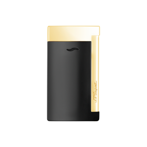 ST DUPONT SLIM 7 SCHWARZ-GOLD-ART-FEUERZEUG 027708