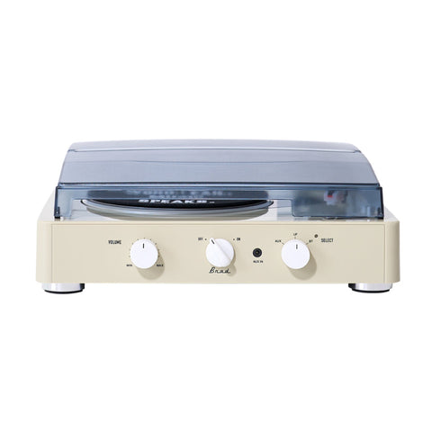 PLATTENSPIELER MK II BRAD RETRO PLATENSPELER ELFENBEIN GAD00113-1 GADHOUSE BRAUN