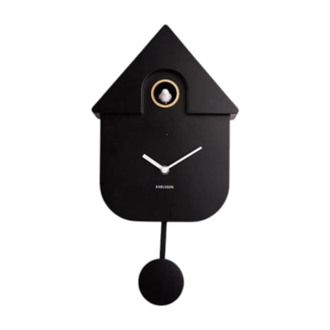 OROLOGIO WALL CLOCK MODERN CUCKOO KA5768BK KARLSSON BLACK