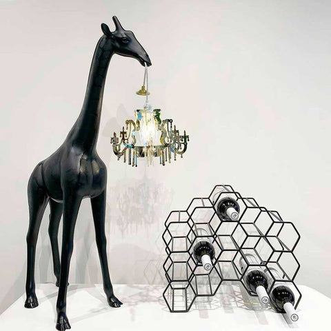 QEEBOO GIRAFFE IN LOVE XS SCHWARZE LAMPE