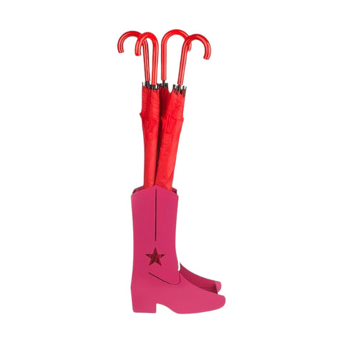 REGENSCHIRMSTÄNDER METALL STIEFEL ROSA COUNTRY 27990 BALVI