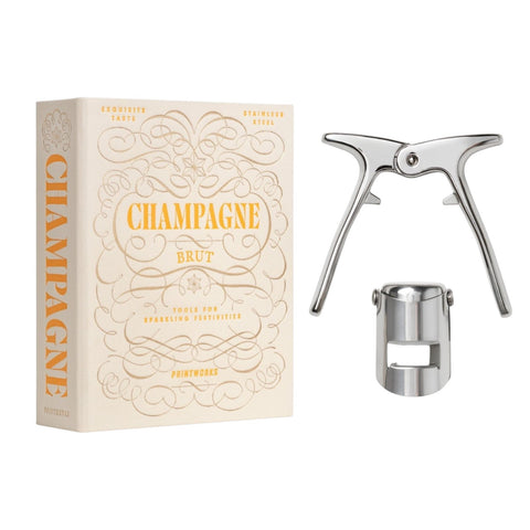 KORKENZIEHER THE ESSENTIALS CHAMPAGNER-WERKZEUGE PW00702 PRINTWORKS BRAUN