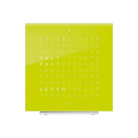 QLOCKTWO TOUCH-UHR 13,5X13,5 CM GRÜN