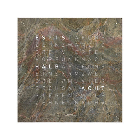 OROLOGIO EARTH 45X45 GLINTSCAPE QLOCKTWO