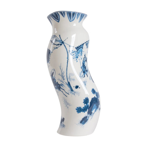 KLASSISCHE PORZELLANVASE AUF SÄURE KING WEN 11291 SELETTI WEISS