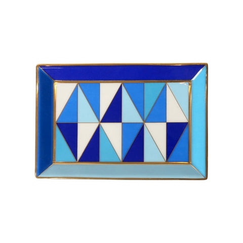 SORRENTO RECHTECKIGES TABLETT LEERE TASCHEN ART. 29852 JONATHAN ADLER BLAU