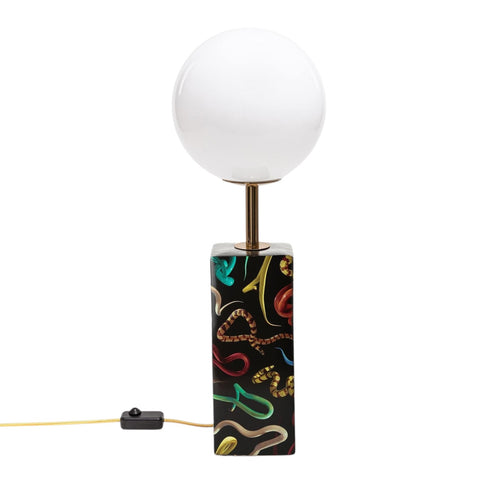 SCHLANGEN-PORZELLANLAMPE 15250 SELETTI SCHWARZ