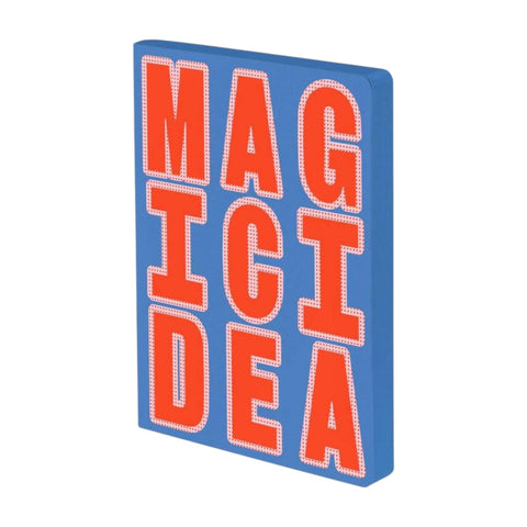 NOTEBOOK GRAPHIC L GLOW MAGIC IDEA 56581 NUUNA BLU