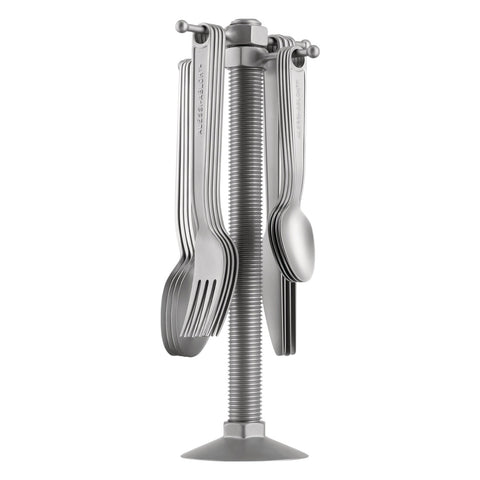ALESSI 16-TEILIGES BESTECKSET MIT BESTECKHALTER (ART. VA02SET)