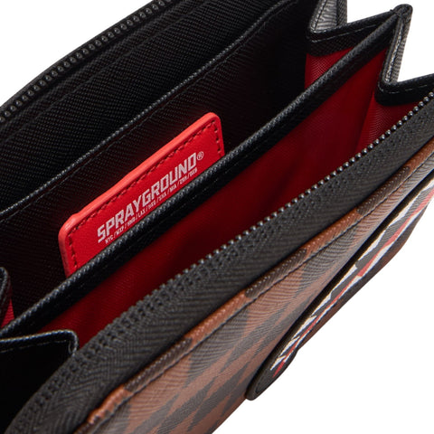 SAWTOOTH SHARKS IN PARIS WALLET 910W7843NSZ SPRAYGROUND BROWN