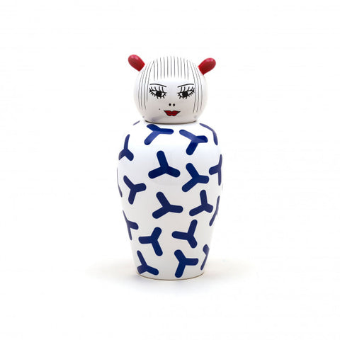 VASO IN DOLOMITE CON COPERCHIO LE CANOPIE ZOE DIAM 17,5 H.25,5 10533 SELETTI