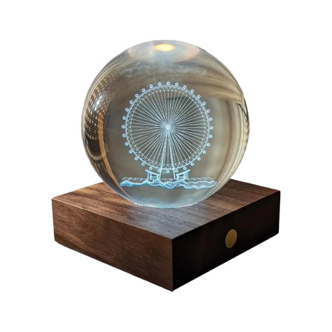 AMBER CRYSTAL LIGHT 3D LASER FERRIS WHEEL MULTICOLOR GINGKO