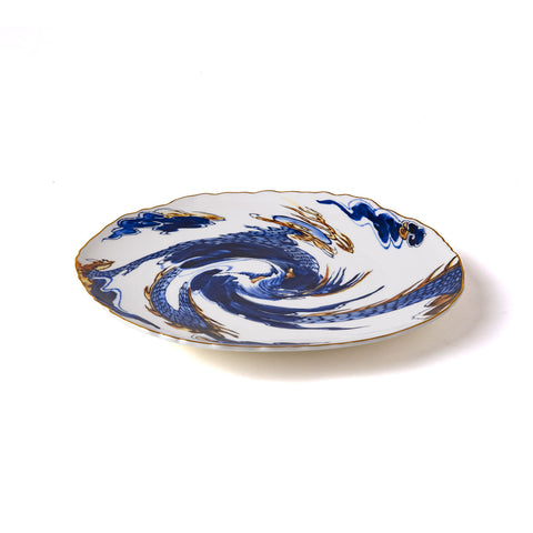 KLASSISCHER FLACHER TELLER AUF SÄURE Cm.28 - IMARI DRAGON ART. 11206 SELETTI