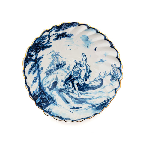 KLASSISCHER TIEFER TELLER AUF SÄURE 25,5 H.5 Cm - DELFINO ART. 11224 SELETTI