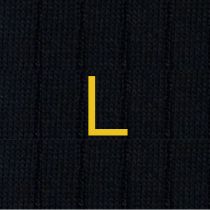 CALZA BLU UOMO INIZIALI SENAPE- TAGLIA 40/45 -L- 134-0-L INDIVIDUAL SOCKS