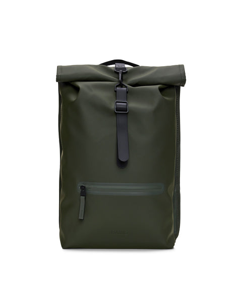 ROLLTOP RUCKSACK W3 13320 RAINS GRÜN
