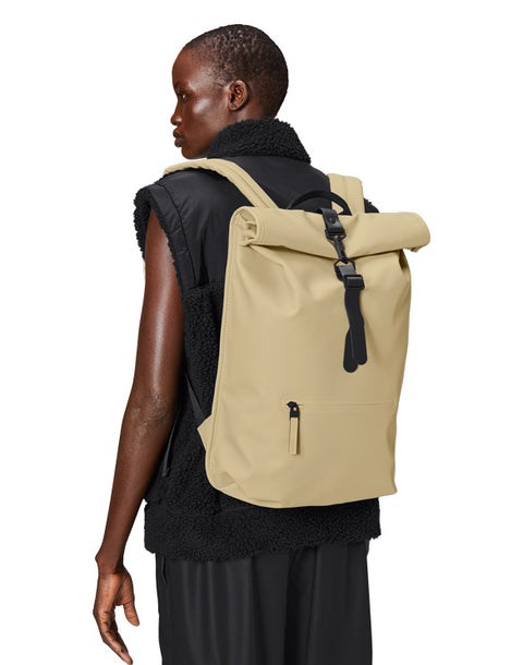 ROLLTOP W3 SAND RUCKSACK ART. 13320 RAINS BEIGE