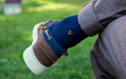 CALZA BLU UOMO INIZIALI SENAPE - TAGLIA 40/45 -0- 134-0-0 INDIVIDUAL SOCKS