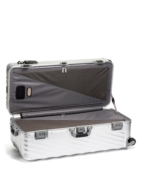TROLLEY 19 DEGREE ALLUMINIUM ROLLING TRUNK 87CM 135598-1776 TUMI SILVER