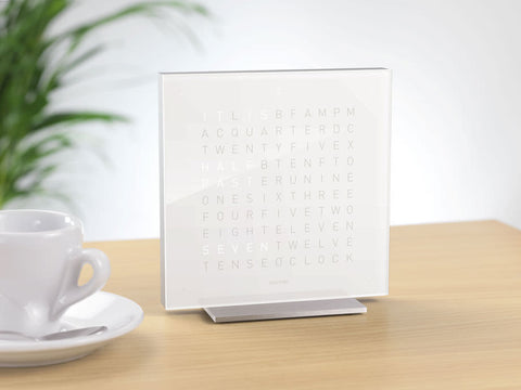 QLOCKTWO TOUCH 13,5X13,5 CM WEISS