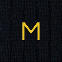 CALZA BLU UOMO INIZIALI SENAPE - TAGLIA 40/45 -M- 134-0-M INDIVIDUAL SOCKS
