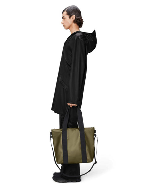 TOTE BAG MINI W3 REVEL ART. 14160 RAINS GRÜN