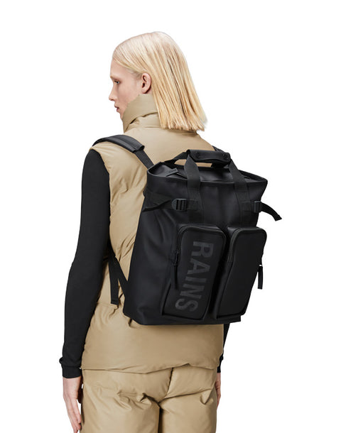 RAINS TEXEL TOTE W3 SCHWARZER RUCKSACK ART. 14240