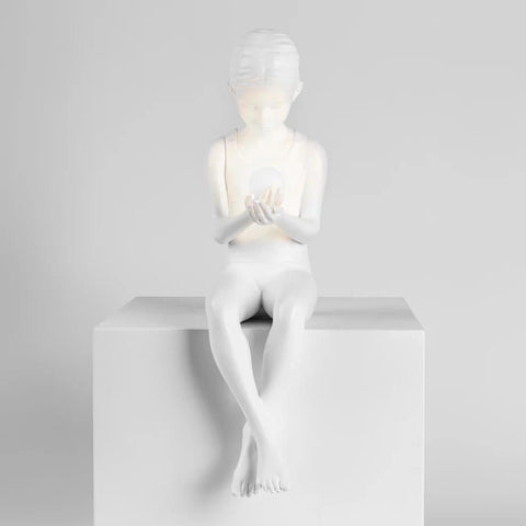 INNER GLOW LIGHT SCULPTURE _S MÄDCHEN 15321 SELETTI WEISS