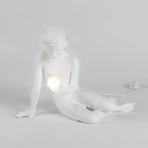 INNER GLOW LIGHT SCULPTURE_ S BOY 15322 SELETTI WHITE