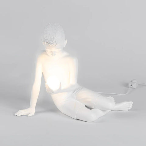 INNER GLOW LIGHT SCULPTURE_ S BOY 15322 SELETTI WHITE