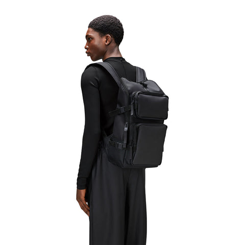 TRAIL CARGO BACKPACK BLACK W3 ART.14330 RAINS