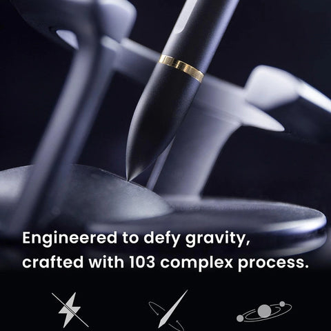 HOVERPEN INTERSTELLAR SPACE BLACK/18K GOLD PLATED SHINTE101 NOVIUM