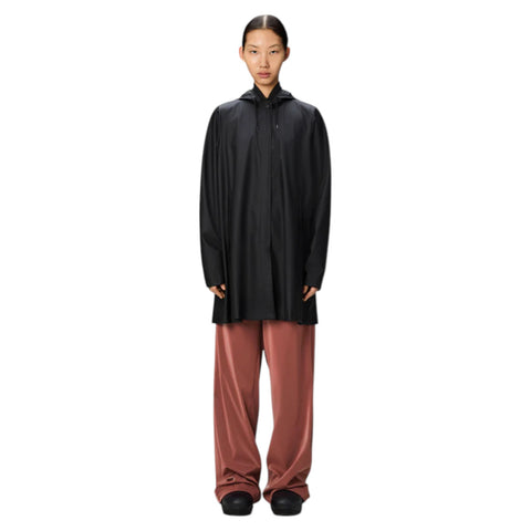 IMPERMEABILE A-LINE W JACKET S W3 18050 RAINS BLACK