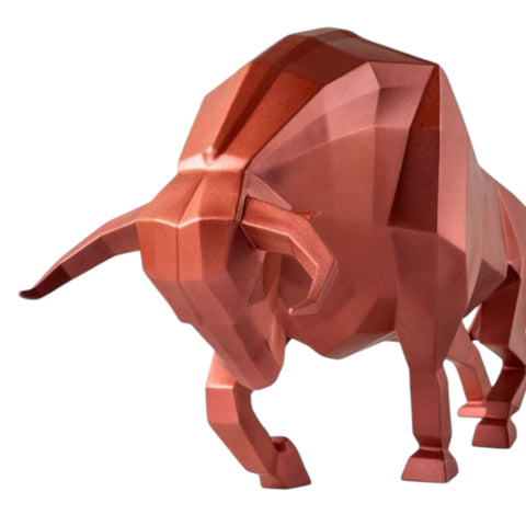 METALLIC BULL ART. 01009729 LLADRO' ROT