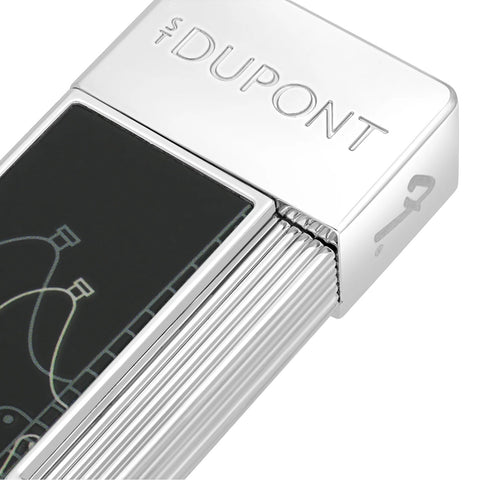 LI TWIGGY FENDER FEUERZEUG 030025 ST DUPONT SCHWARZ/CHROM