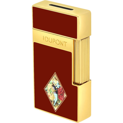 ACCENDINO LI BIGGY RYJ 025050 S.T. DUPONT RED/GOLDEN