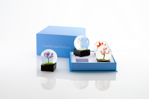 COOL SNOW GLOBES SET MINI 4 SEASONS ART. CS278-MINI MULTICOLOR