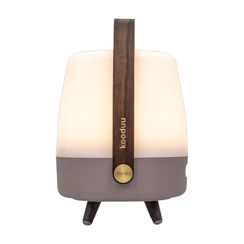 LITE UP PLAY MINI EARTH UND BLUETOOTH-LAUTSPRECHER KOODUU BEIGE LAMPE