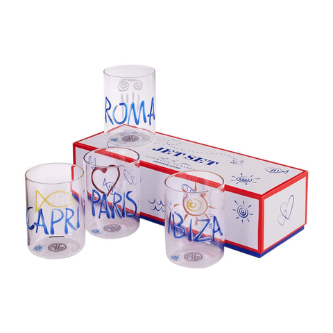 JET SET GLASWAREN 4ER-SET ART. 34530 JONATHAN ADLER