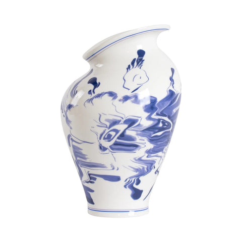 SELETTI KLASSISCHE VASE AUF SÄUREBLUMEN DELFT 11292