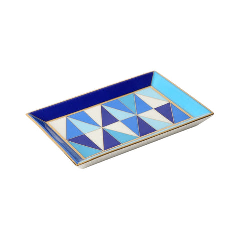 SORRENTO RECHTECKIGES TABLETT LEERE TASCHEN ART. 29852 JONATHAN ADLER BLAU