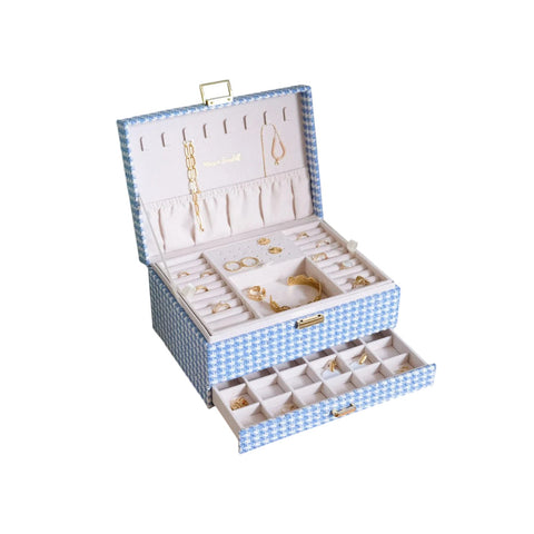 PORTAGIOIE DENISE TWEED ART. SCAR-DENIS2-PPBL MAISON SCARLETT BLU