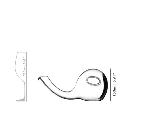 HANDGEFERTIGTE KARAFFE 750 CCM ESCARGOT 2011/02 RIEDEL TRANSPARENT
